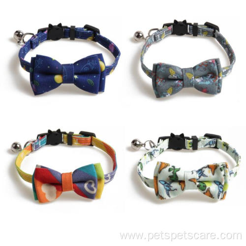 Eco Friendly Floral Luxury Pet Bow Tie Collar